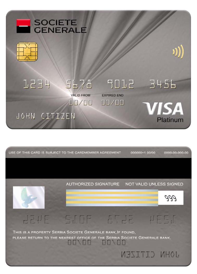 Serbia Societe Generale bank visa platinum card